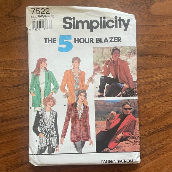 4 L/XL/XXL Sewing Patterns Lot Simplicity - Picture 6 of 9